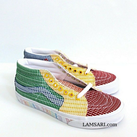 VANS SK8-Mid Pride Skate Shoes Size Men 7.5/ Women 9.0 - Picture 1 of 5